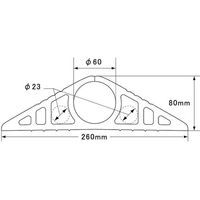 大研化成工業 大研 ケーブルプロテクタ1 60x3M 単色ブラック CP1-60X3MBK 1本 683-3213（直送品）