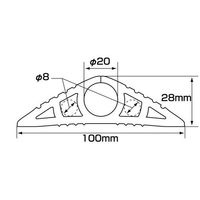 大研化成工業 大研 ケーブルプロテクタ1 20x5M 単色ブラック CP1-20X5MBK 1本 683-3207（直送品）