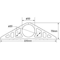 大研化成工業 大研 ケーブルプロテクタ1 50x1M 単色オリーブ CP1-50X1MOD 1本 683-3222（直送品）