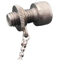 東京パーツセンター ラクテム ローレットナット 脱落防止チェーン付 M10ー150 RNC10-150 1個 688-1498（直送品）