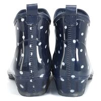 阪神素地 阪神 ショートレインブーツLLチェックローズ LB8307 1足