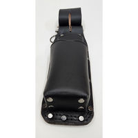 コヅチ work time 3連チェーン 折込鋸2段差 床皮サック ブラック CH-07BK 1個（直送品）