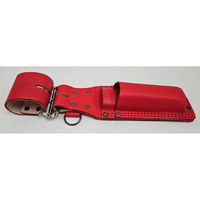 コヅチ work time 3連チェーン ノミ2段差 床皮サック レッド CH-06RD 1個（直送品）