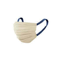 アイリスオーヤマ 美フィットマスク ふつう ペールベージュ×ネイビー　不織布　バイカラー　個包装　PK-BFC7MUB プリーツ　1パック(7枚入)