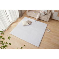 アイリスオーヤマ ラ・クッションラグ フレンチヘリンボーン 極厚 ライトグレー ACRFG-1818 1枚（直送品）