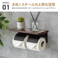 武田コーポレーション トイレットホルダー ダブル LN-H-TH30VBR 1個