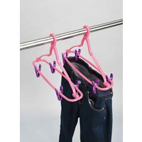 カワタキコーポレーション ズボンハンガー 2個組 ピンク 1個
