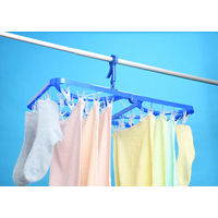 カワタキコーポレーション ピンチが丈夫でつまみやすい角ハンガー 42ピンチ 1セット（3個）