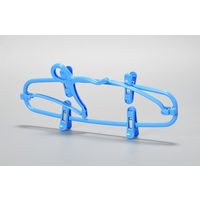 カワタキコーポレーション ズボンハンガー 2個組 ブルー 1セット（3個）