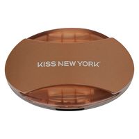 KISS NEW YORK ニューアイブロウスタンプ 眉スタンプ 左右対称 ディープブラウン/ストレート KBS15J 1個（直送品）
