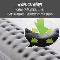 エレコム マウスパッド リストレスト 一体型 低反発 疲労軽減 硬質プレート グレー MP-CF096WGY 1個