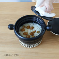 ワールド・クリエイト 丸ごはん土鍋1合黒 15957 1個