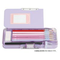 ソニック えんぴつチェック両面筆入 ラメプリケ うかサポ リアナティアラ バイオレット FD-1046-V 1個