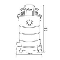 レックス バキュームクリーナー30L RXC25-30L 1台
