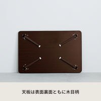 永井興産 NK-90 ハウステーブル  BR 幅900×奥行600×高さ295mm ブラウン NK-90BR 1台（直送品）