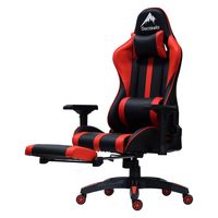 【軒先渡し】関家具  Contieaks(コンティークス） ルセル V3 オットマン付 チェア レッド 426040 1脚（直送品）