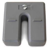 日本ハンガーボード U型ベースウェイト グレー(フック付) BF-GRYF 1セット(5個)（直送品）