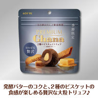ロッテ プレミアムガーナ 2種のビスキュイトリュフ ＜大粒仕立て＞ 4個 チョコレート