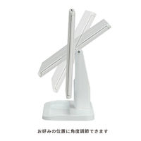 永井興産 メイクアップミラーホワイト 幅430×奥行130×高さ260mm ホワイト NK-2421個