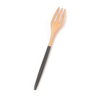 ウッドカトラリーフォーク（S） ブラック 1セット（1本×2） LAKOLE/ラコレ