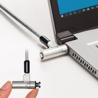 サンワサプライ スロット標準&nano対応セキュリティワイヤー(eセキュリティ・鍵No.1) SLE-91S-1 1本（直送品）