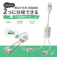 サンワサプライ  一括集中スイッチ付き電源延長コード TAP-EX2SWW（直送品）