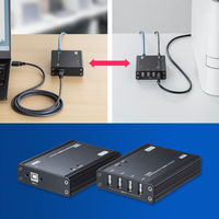 サンワサプライ  USB2.0エクステンダー（100m延長、4ポート） USB-EXSET4（直送品）