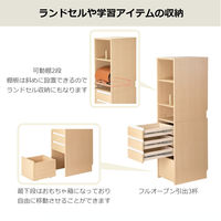 【軒先渡し】コイズミファニテック Fit-in Desk キャビネットシェルフ ナチュラル×ホワイト FDB-810MOWH 1台（直送品）