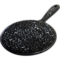 ヤマムラ ブラックハンドミラーＬ Y-13 1個（わけあり品）