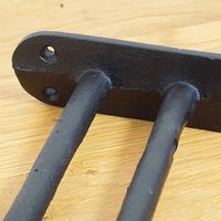 ポッシュリビング ポールブラケット W4×D23×H16.5cm キャストアイアン 63763 1個（直送品）