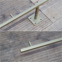 ポッシュリビング フックM アンティークゴールド W60×D8×H4cm アイアン 63871 1個（直送品）