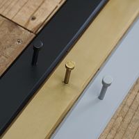 ポッシュリビング フックL アンティークゴールド W80×D4×H4cm アイアン 63880 1個（直送品）