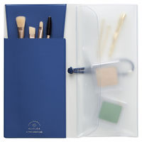 【アウトレット】リヒトラブ フラットペンケース ブルー A-7941-8 1個