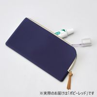 【アウトレット】リヒトラブ フラットポーチ ペン ポピーレッド F-7738-3 1個