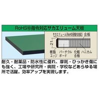 軽量作業台(KDタイプ/均等耐荷重350kg/改正RoHS10物質対応サカエリューム天板/H900mm/固定式) KDー38FEI（直送品）