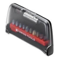 PB SWISS TOOLS ピービースイスツールズ 10本組 ショートタイプ ドライバービット ケース付 C6.702BCCN 1セット（直送品）
