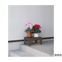 小原産業 プラスチック万能台 長方形 ブラウン ST-405 1個 64-5075-75（直送品）