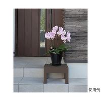 小原産業 プラスチック万能台 正方形 ブラウン ST-425 1個 64-5075-76（直送品）