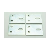 山口安製作所 ユニクローム 平打型天板止 ユニクロ 1.5mm×37mm×25mm 4個入 Y-834 1セット(4個)（直送品）