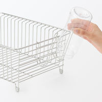 無印良品 ステンレス ボトルフック 2連 水切りカゴ用 約幅9.5×奥行7×高さ13.5cm 良品計画