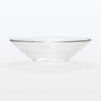 無印良品 ソーダガラス 浅鉢 小 約直径16cm 1セット（1個×3） 良品計画