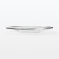 無印良品 ソーダガラス プレート 大 約直径23cm 1セット（1枚×3） 良品計画