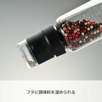 HARIO (ハリオ) ミル 調味料入れ 塩 こしょう 150ml ブラック SMSN-150-B 1個