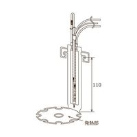 坂口電熱 薬液用ヒーター「エミフロン」 PSE適合品 ビーカータイプ 500mL EMI500P 1枚 67-4714-27（直送品）
