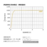 坂口電熱 1000°C対応 マイクロセラミックヒーター 25×25mm 100V 555W MC2525H 1枚 67-4714-32（直送品）