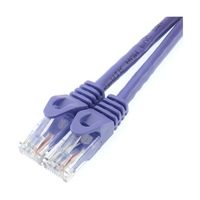ホーリック LANケーブル UTP カテゴリー6A 1m パープル LC10-511RB 1本 65-1793-34（直送品）