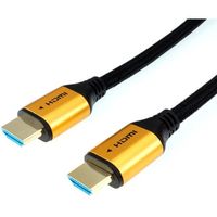 ホーリック HDMIケーブル 4m メッシュケーブル ゴールド HDM40-523GB 1本 65-1793-46（直送品）