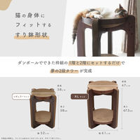 バリバリボウルタワーXL 交換用つめとぎ 2個パック ダークブラウン 1個 猫壱