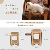 バリバリボウルタワーXL 交換用つめとぎ 2個パック ライトブラウン 1個 猫壱