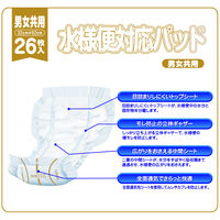 エルモアいちばん 水様便対応パッド 病院・施設用 1パック（26枚入） カミ商事